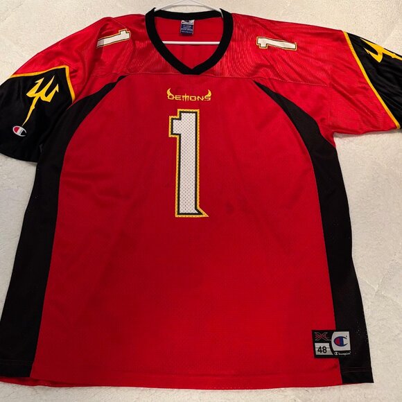 Champion - XFL UFL - San Francisco Demons - Jersey - Size XL (Extra Large) - Picture 1 of 2